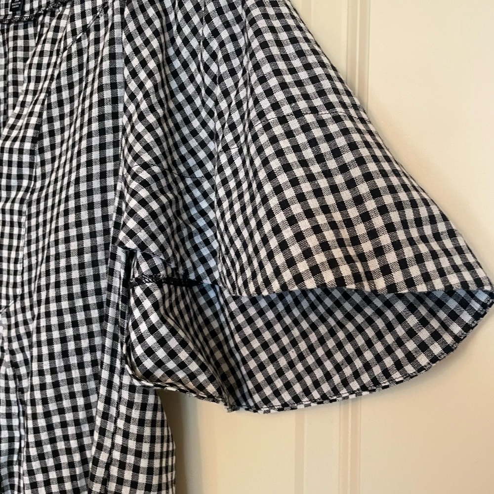 Pomander Place Black and White Ruffled Tiered Sundress - Picture 3 of 3